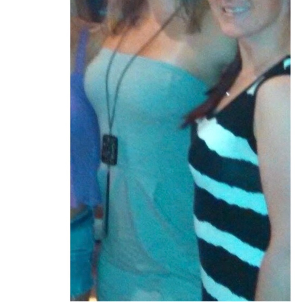 Strapless Heather gray dress